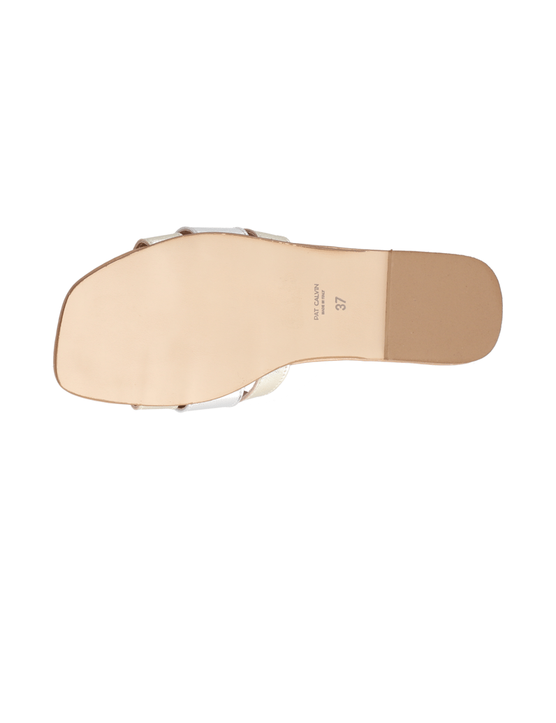 Pat-Calvin-Glattleder-Pantoffel-gold