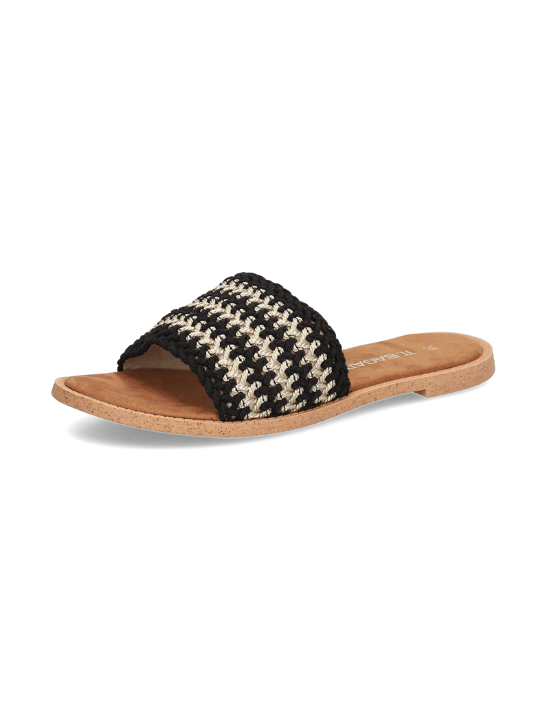 TT.-BAGATT-Textil-Pantoffel-schwarz