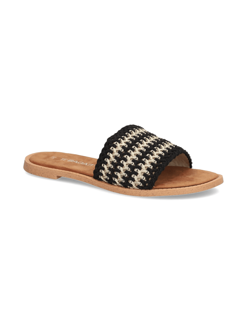 TT.-BAGATT-Textil-Pantoffel-schwarz
