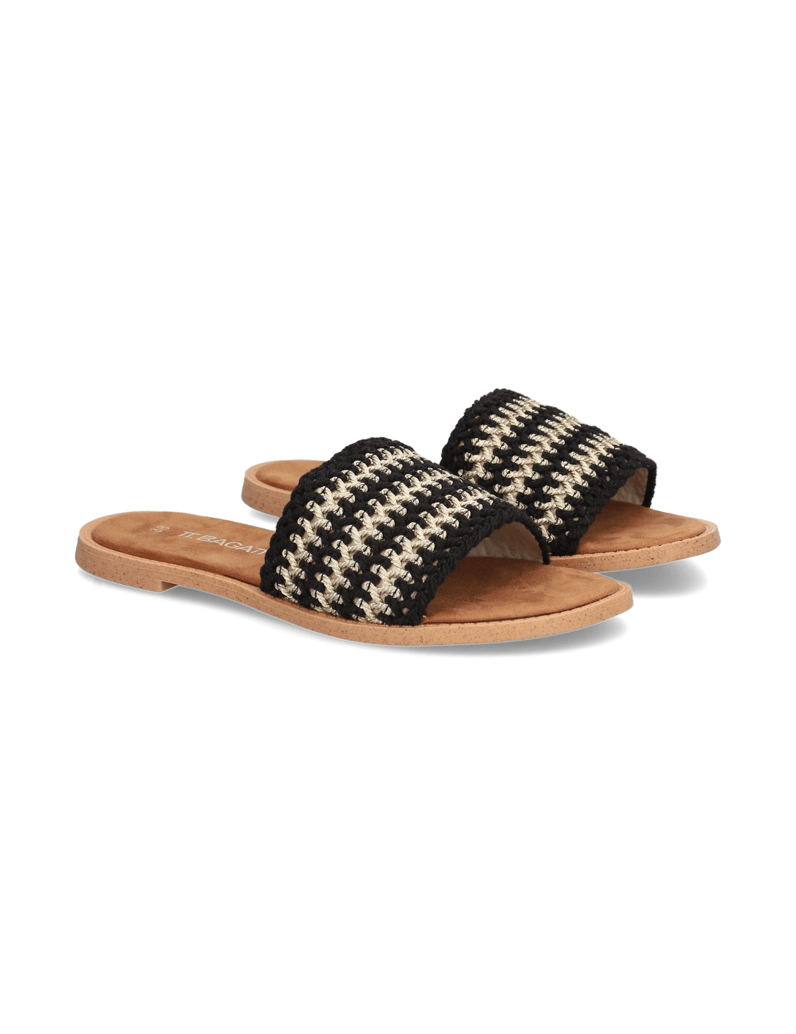 TT.-BAGATT-Textil-Pantoffel-schwarz