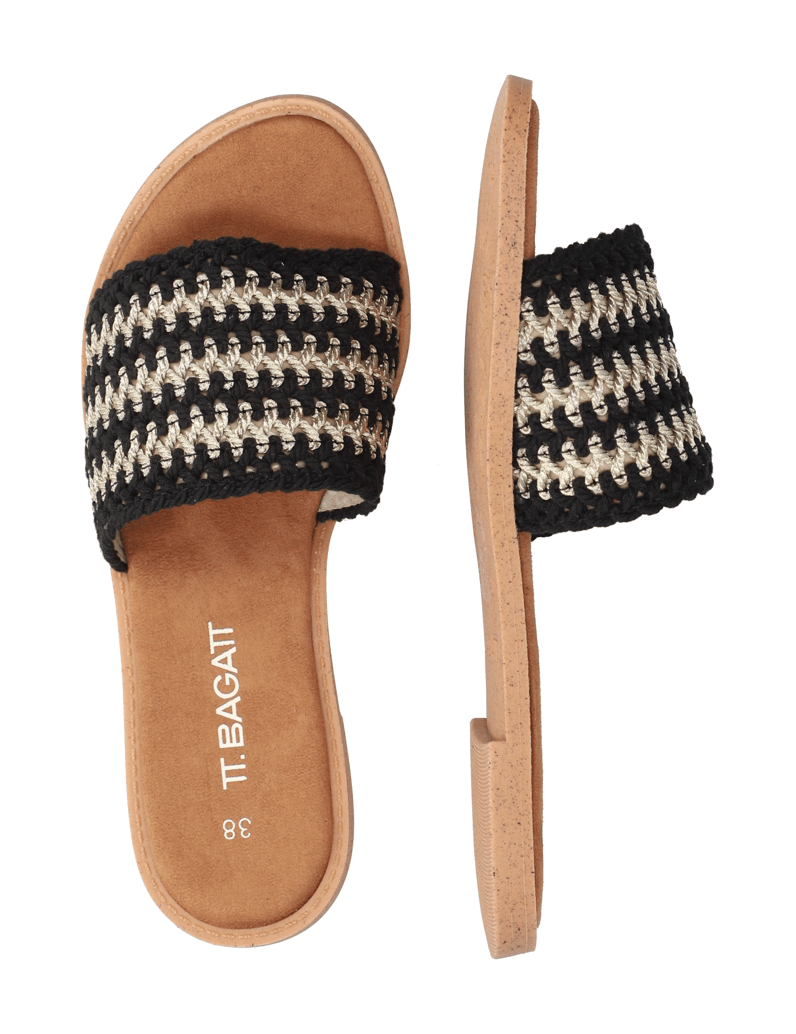 TT.-BAGATT-Textil-Pantoffel-schwarz