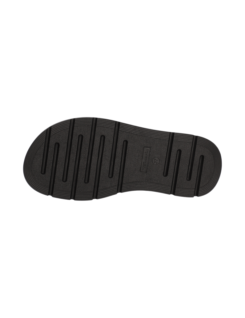 TAMARIS-Glattleder-Pantoffel-schwarz