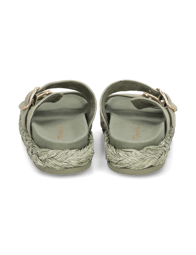 TAMARIS-Veloursleder-Pantoffel-beige