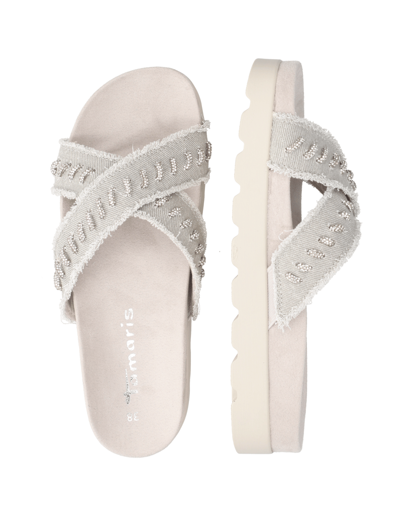 TAMARIS-Textil-Pantoffel-grau