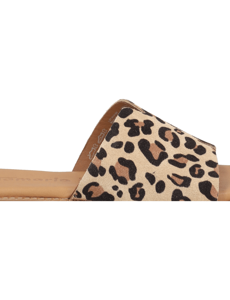 TAMARIS-Veloursleder-Pantoffel-beige
