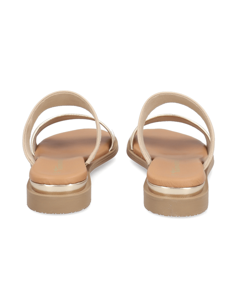 TAMARIS-Lederkombination-Pantoffel-beige