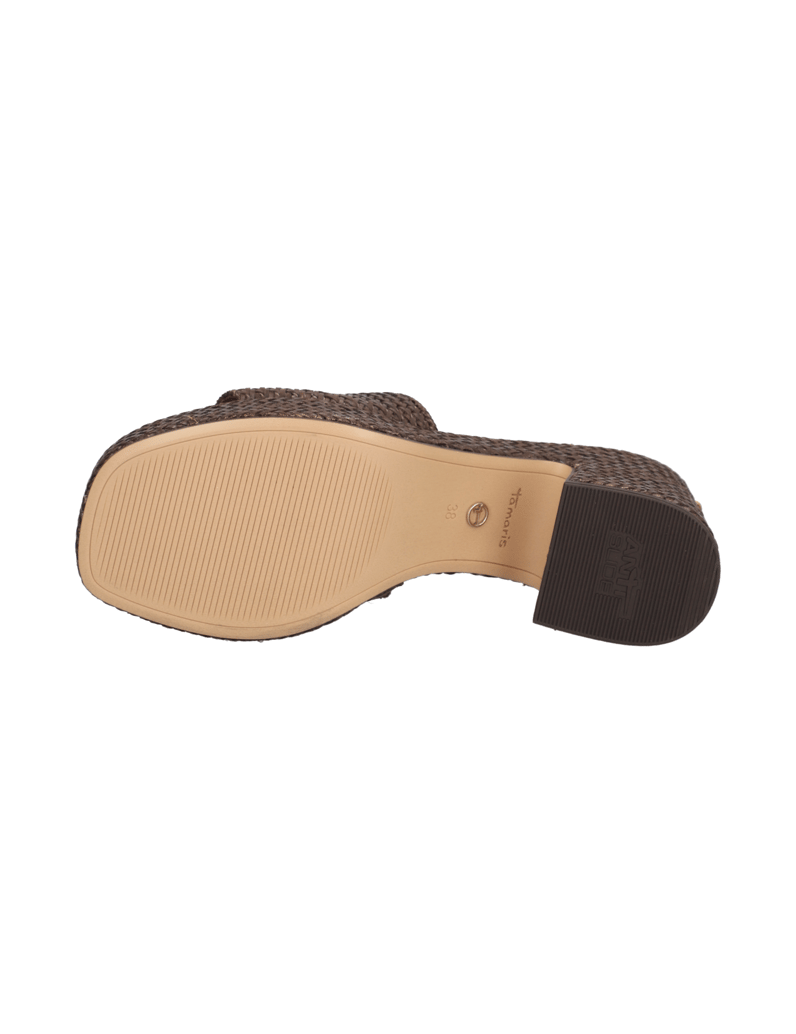 TAMARIS-Pantoffel-braun