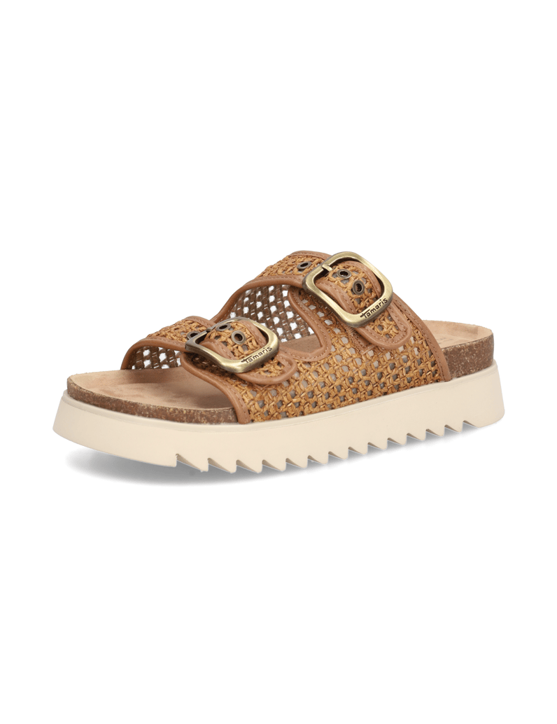 TAMARIS-Pantoffel-braun