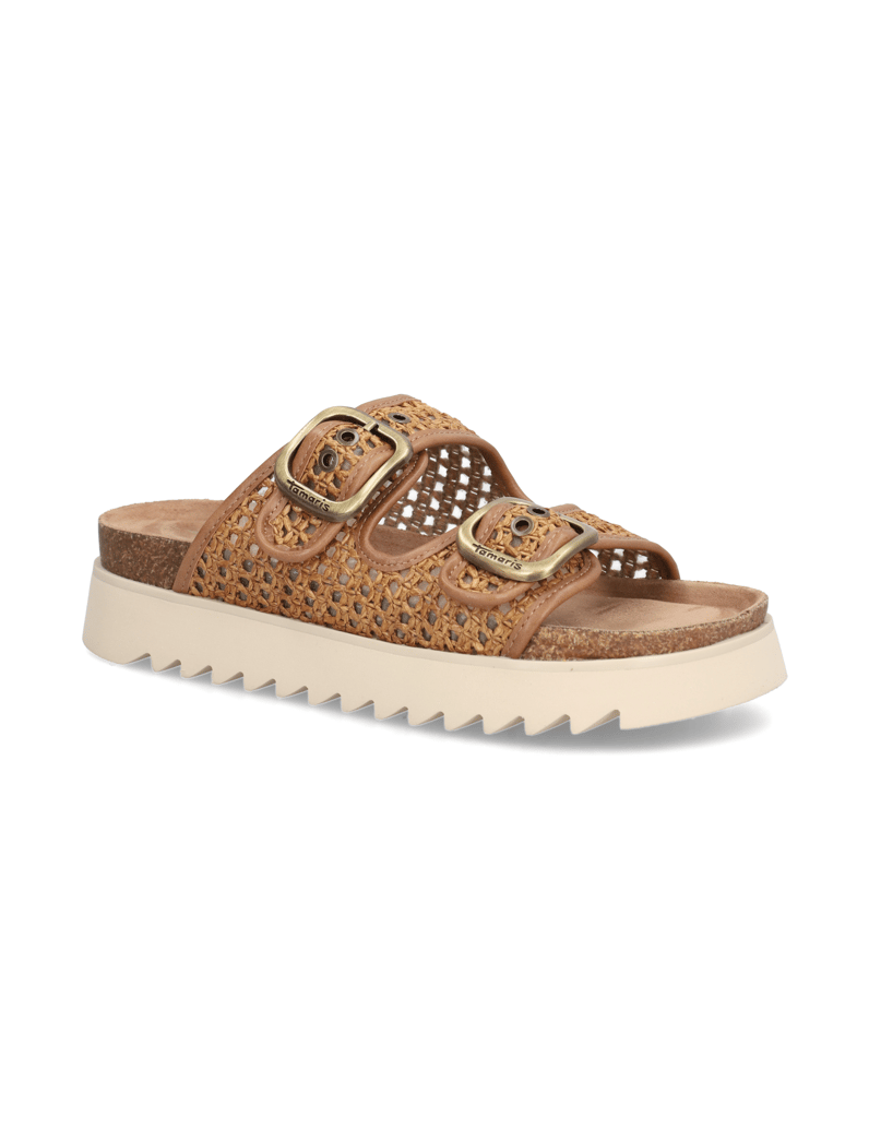 TAMARIS-Pantoffel-braun