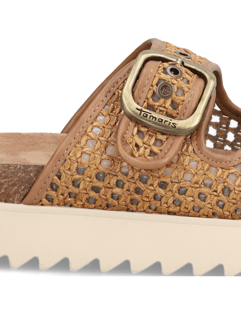 TAMARIS-Pantoffel-braun