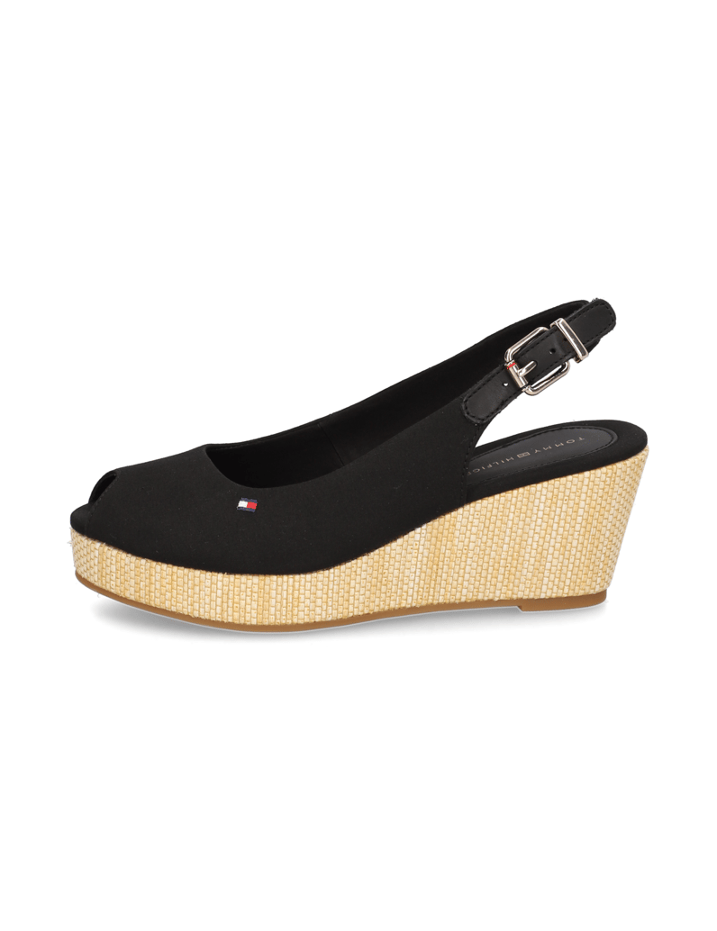 Tommy-Hilfiger-ICONIC-ELBA-SLING-BACK-WEDGE-schwarz