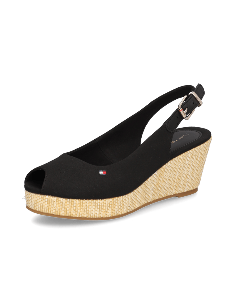 Tommy-Hilfiger-ICONIC-ELBA-SLING-BACK-WEDGE-schwarz