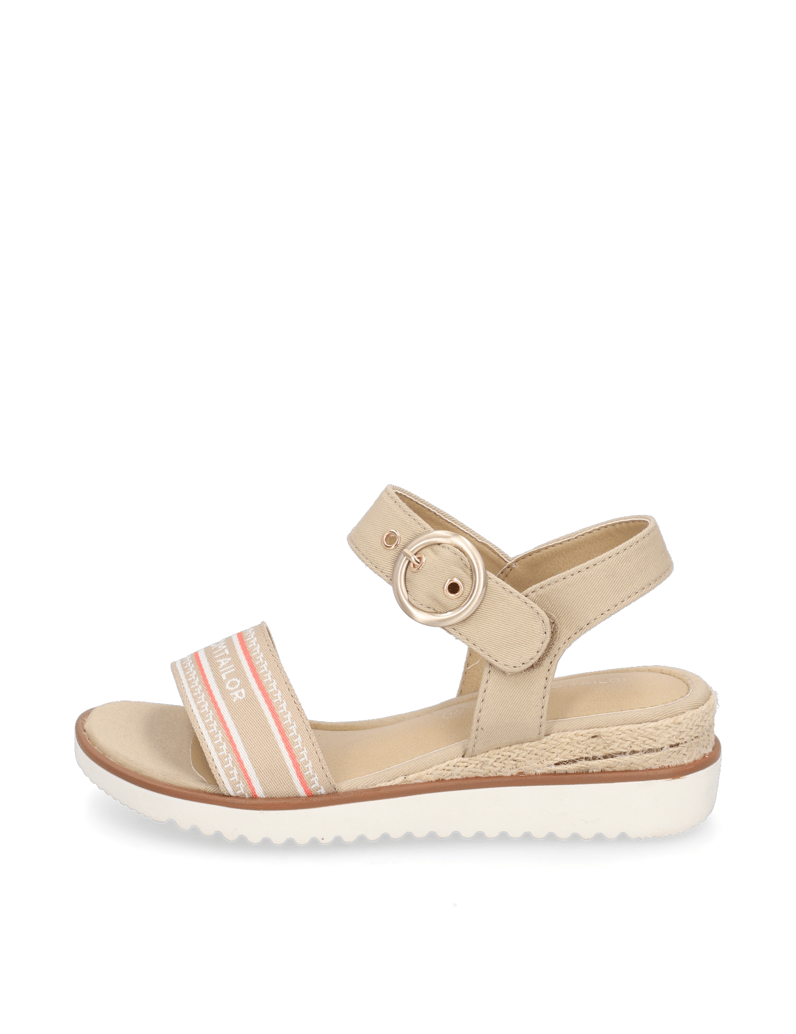 Tom-Tailor-Textil-Keilsandale