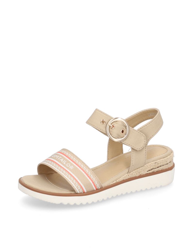 Tom-Tailor-Textil-Keilsandale