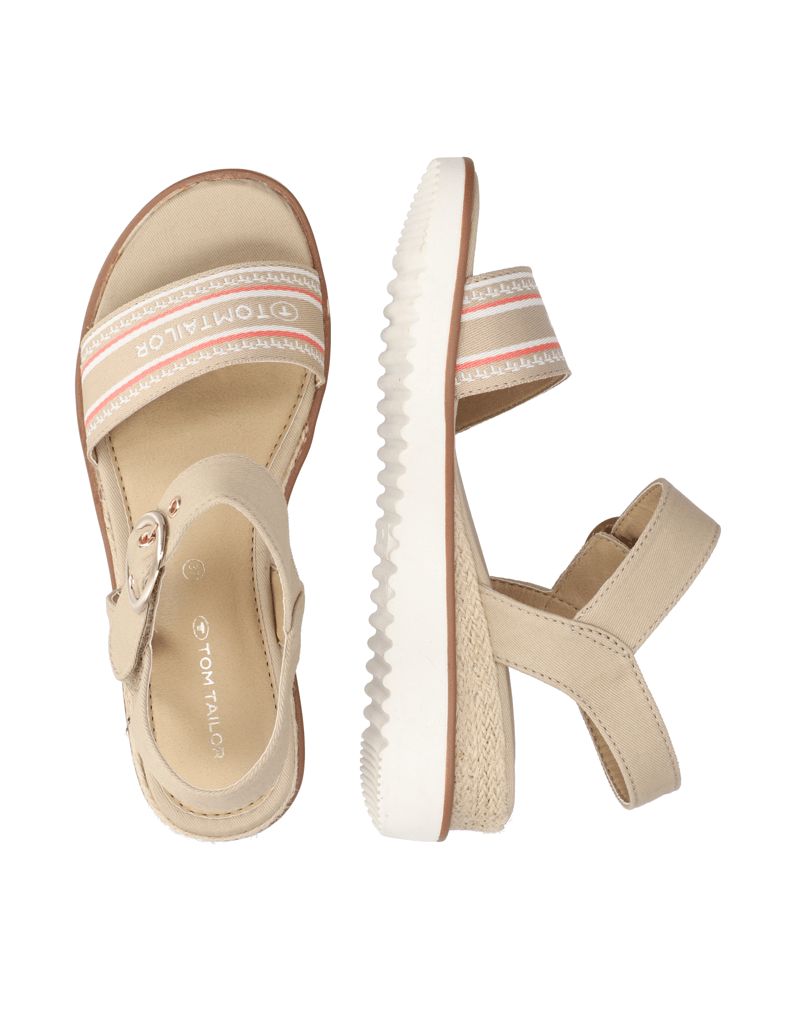 Tom-Tailor-Textil-Keilsandale