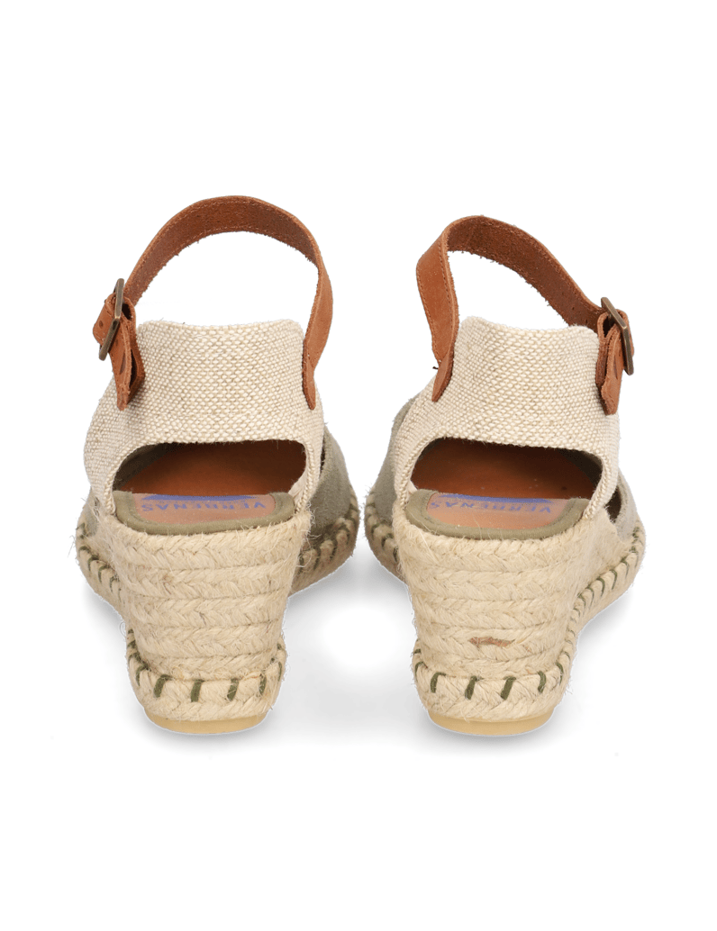 Verbenas-Veloursleder-Keilsandale-beige