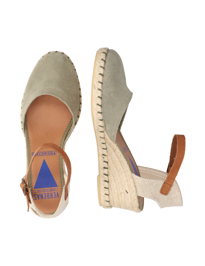 Verbenas-Veloursleder-Keilsandale-beige