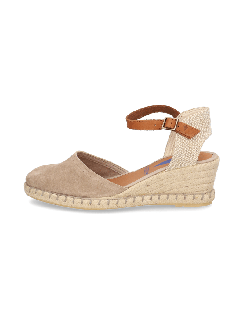 Verbenas-Veloursleder-Keilsandale-beige
