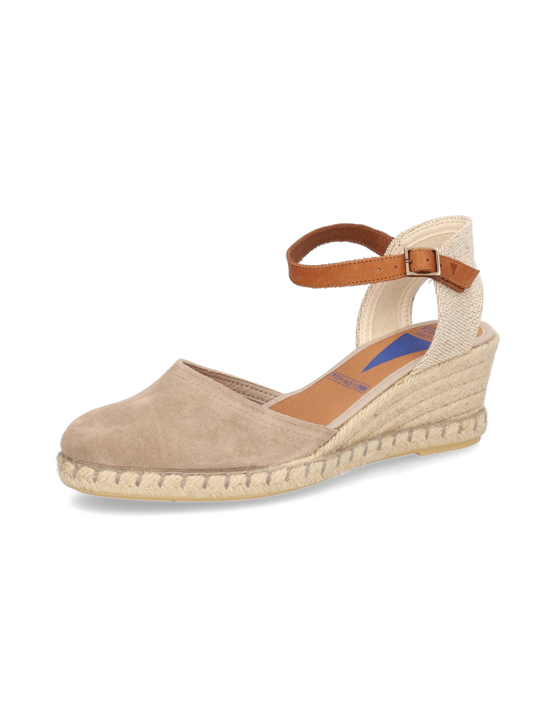 Verbenas-Veloursleder-Keilsandale-beige