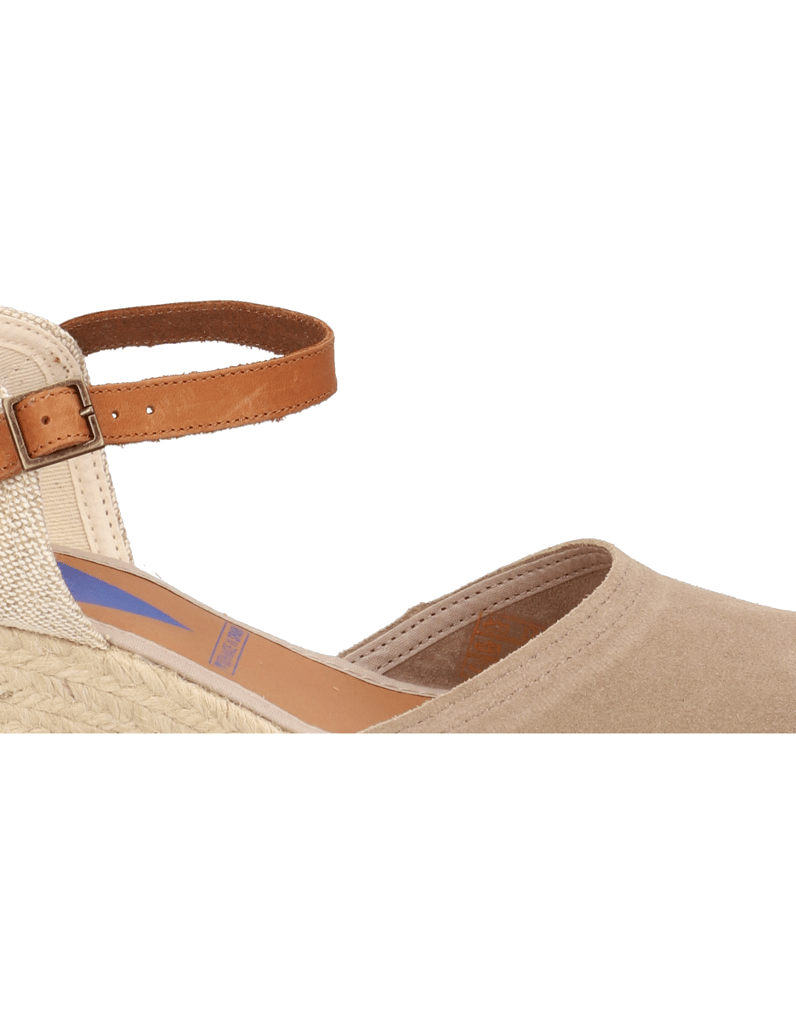 Verbenas-Veloursleder-Keilsandale-beige