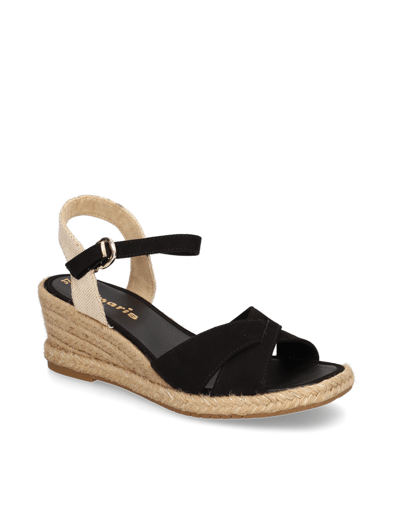 TAMARIS-Textil-Keilsandale