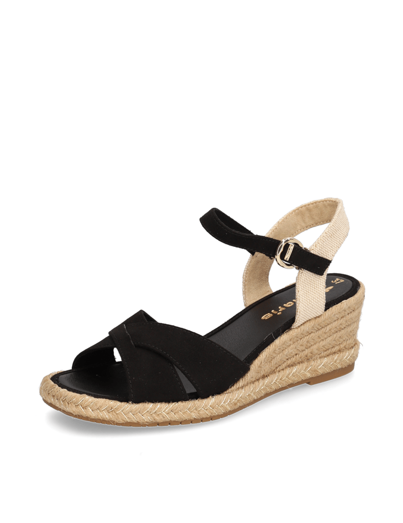 TAMARIS-Textil-Keilsandale