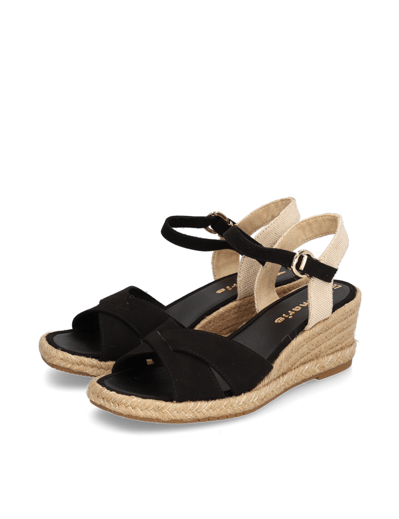 TAMARIS-Textil-Keilsandale