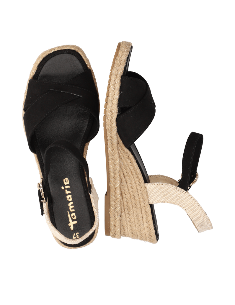 TAMARIS-Textil-Keilsandale