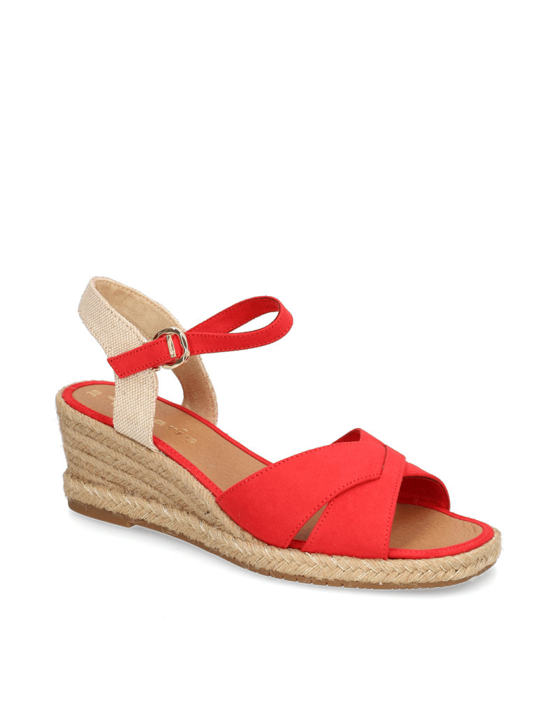 TAMARIS-Textil-Keilsandale