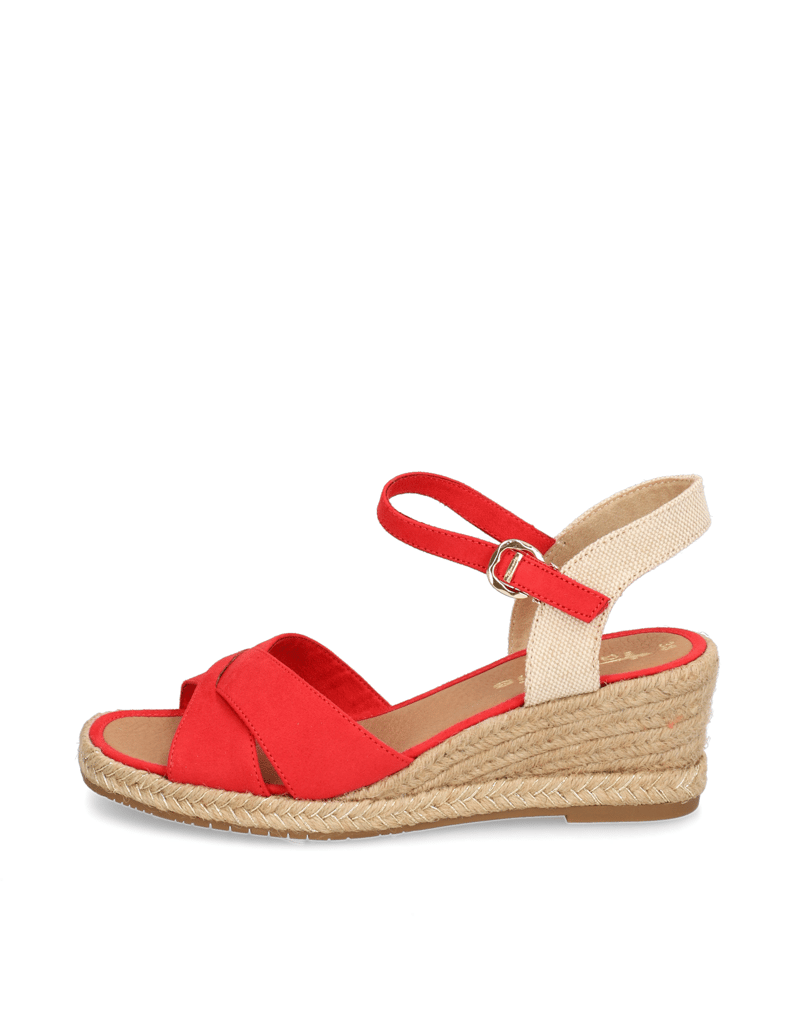 TAMARIS-Textil-Keilsandale