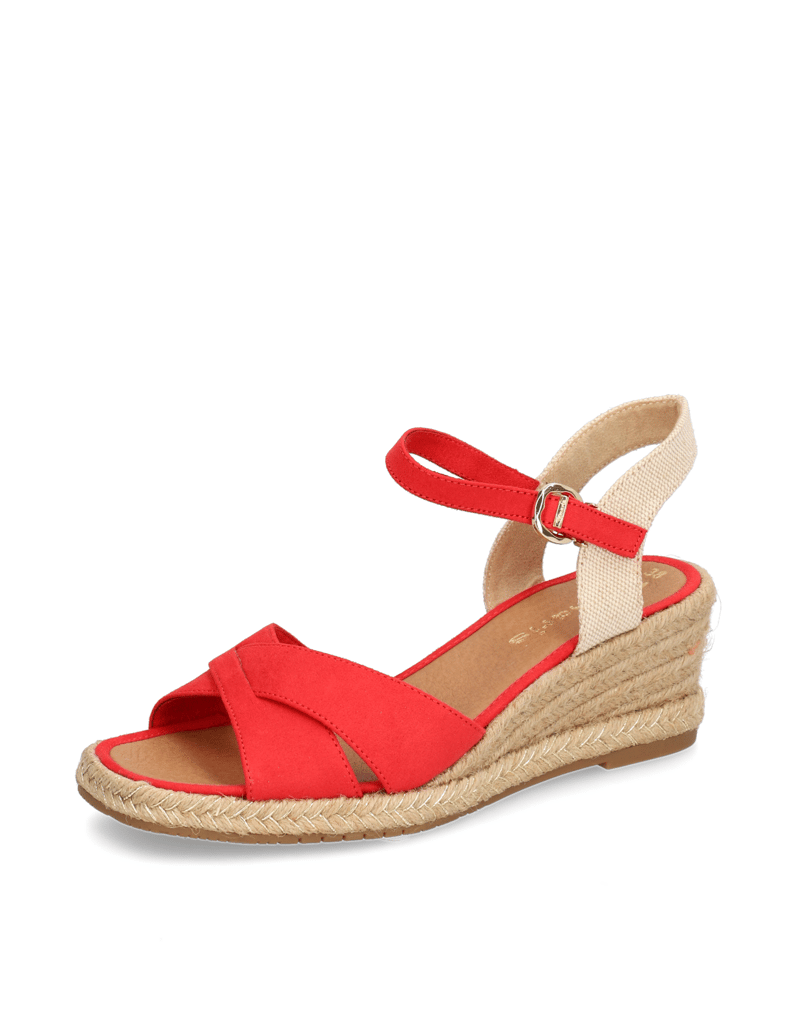 TAMARIS-Textil-Keilsandale