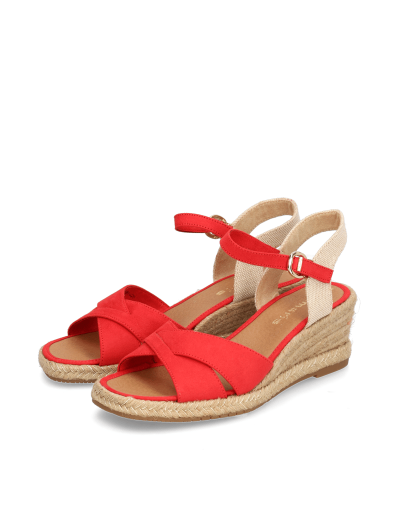 TAMARIS-Textil-Keilsandale