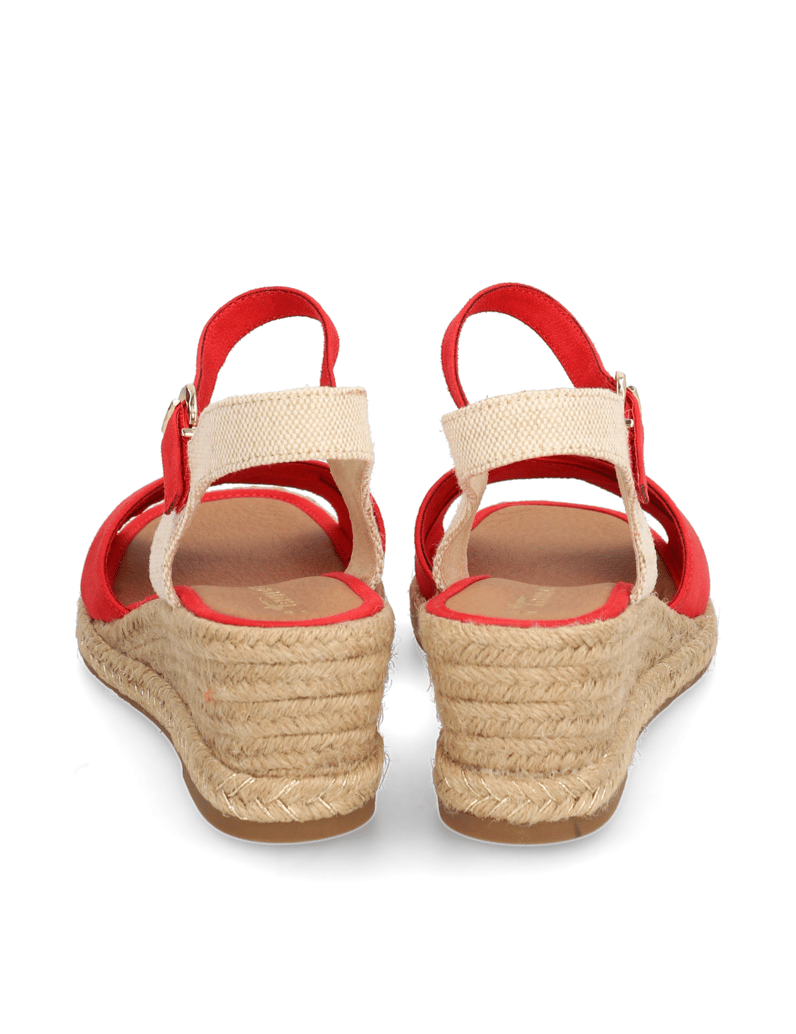 TAMARIS-Textil-Keilsandale