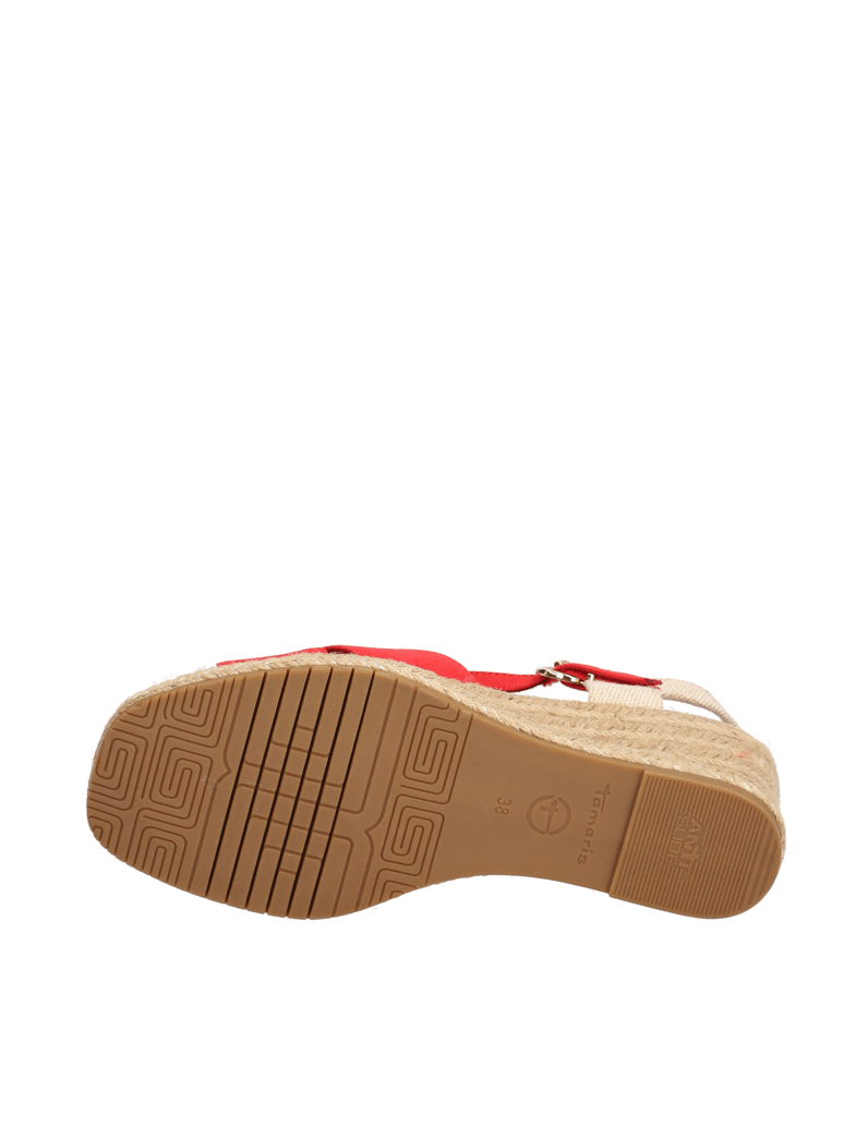 TAMARIS-Textil-Keilsandale