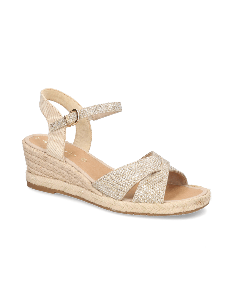 TAMARIS-Keilsandale-gold