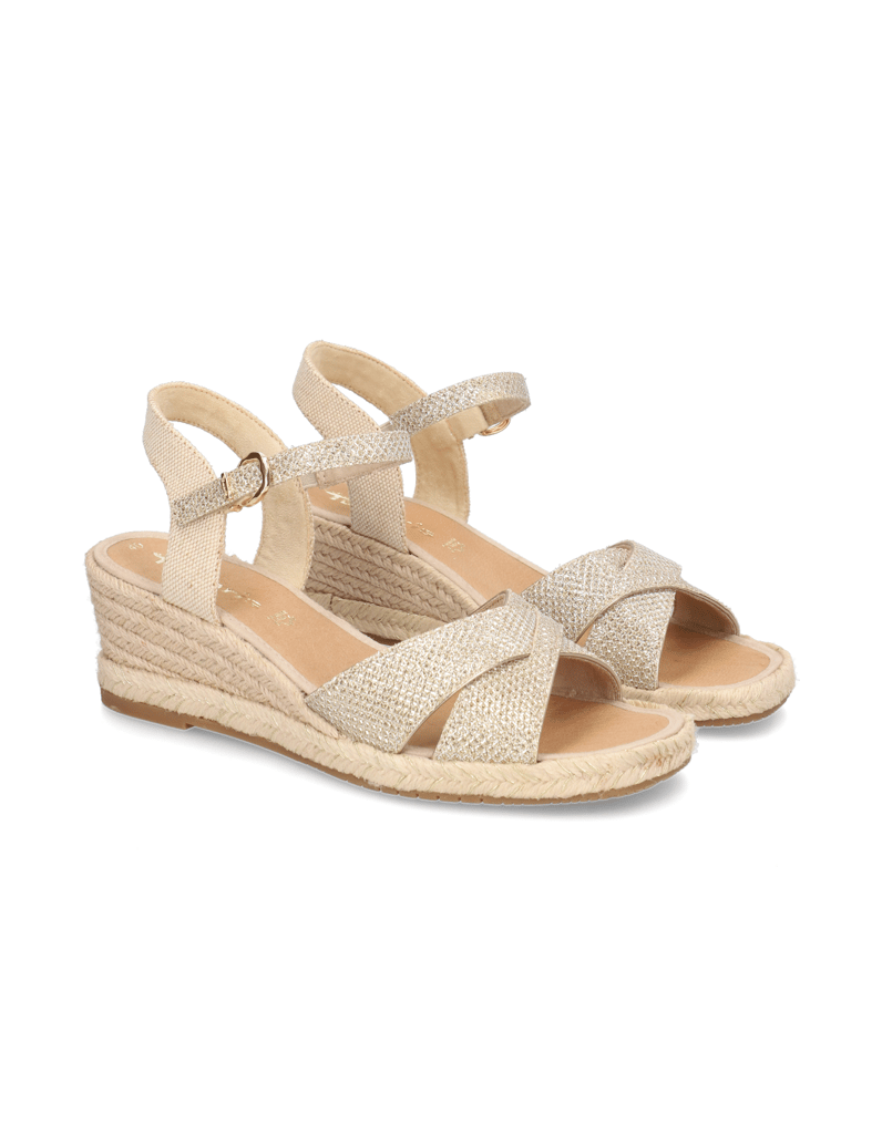 TAMARIS-Keilsandale-gold