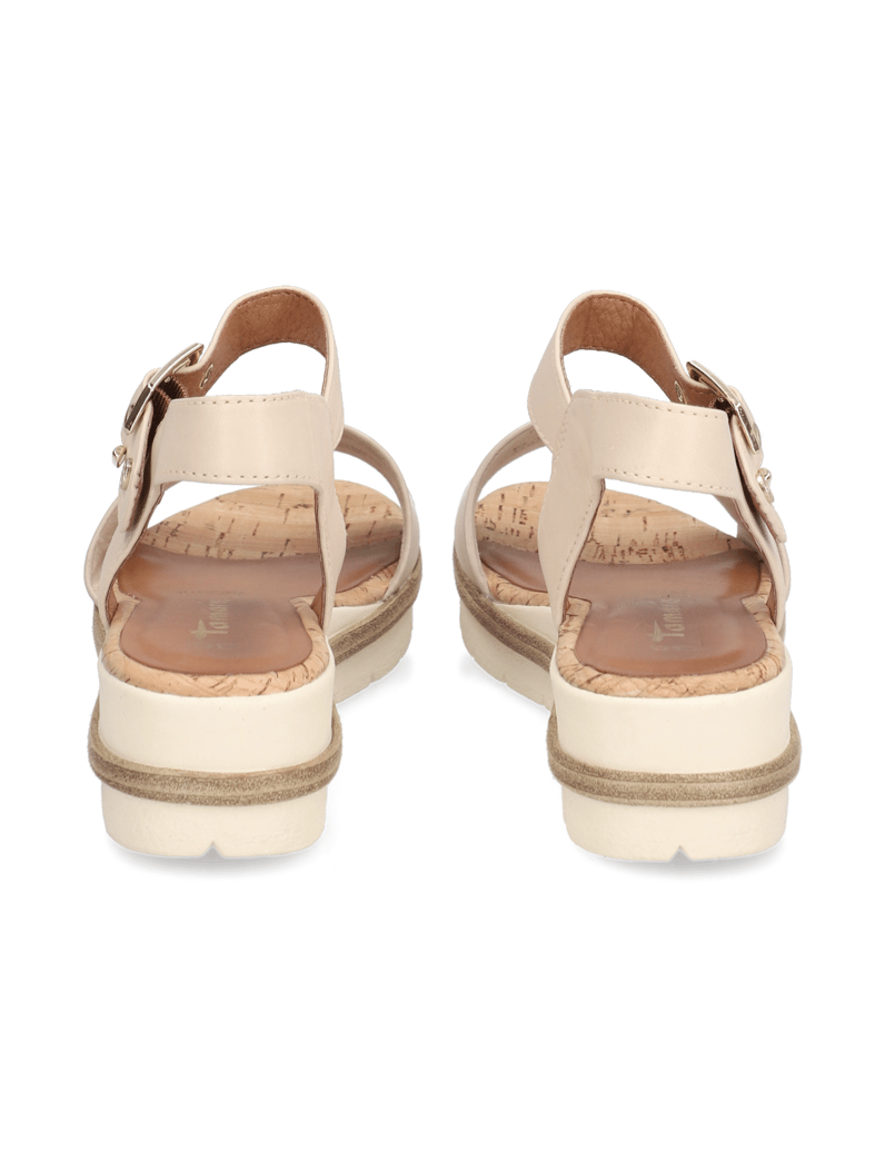 TAMARIS-Glattleder-Sandale-weiss