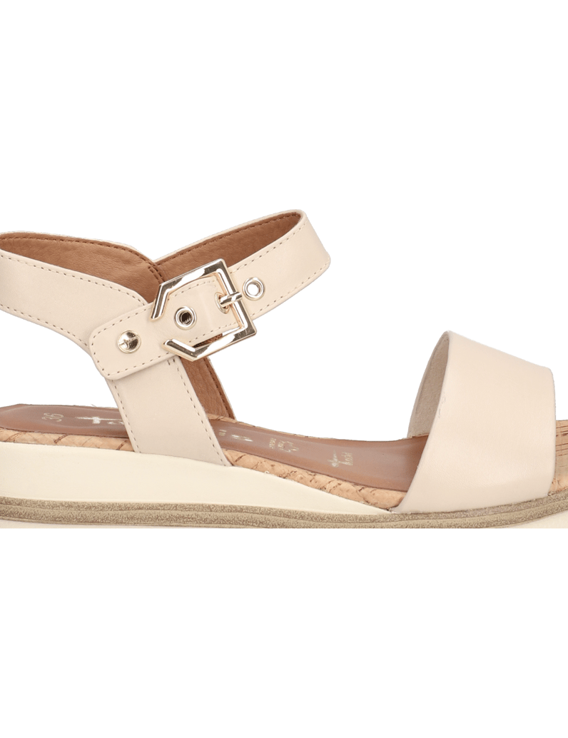 TAMARIS-Glattleder-Sandale-weiss