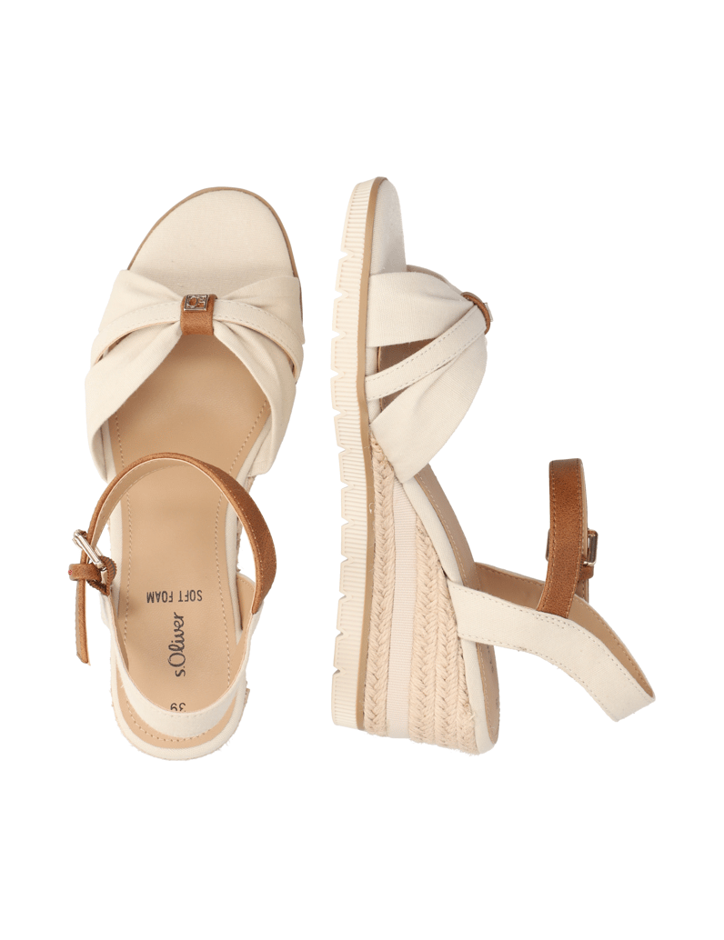S.Oliver-Textil-Keilsandale-beige