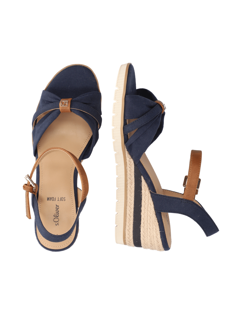S.Oliver-Textil-Keilsandale-beige