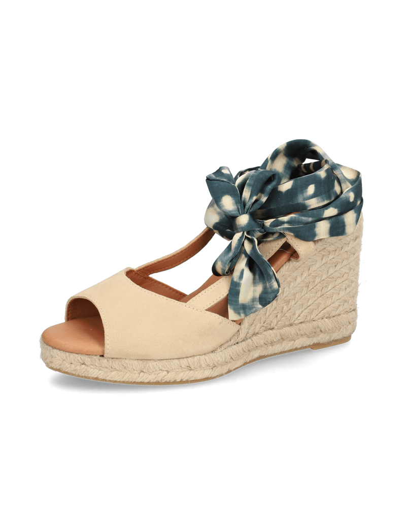 Pat-Calvin-Veloursleder-Keilsandale-rot