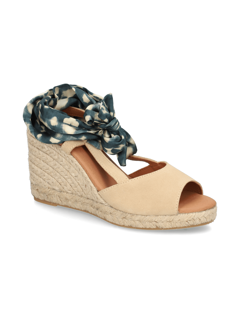 Pat-Calvin-Veloursleder-Keilsandale-rot