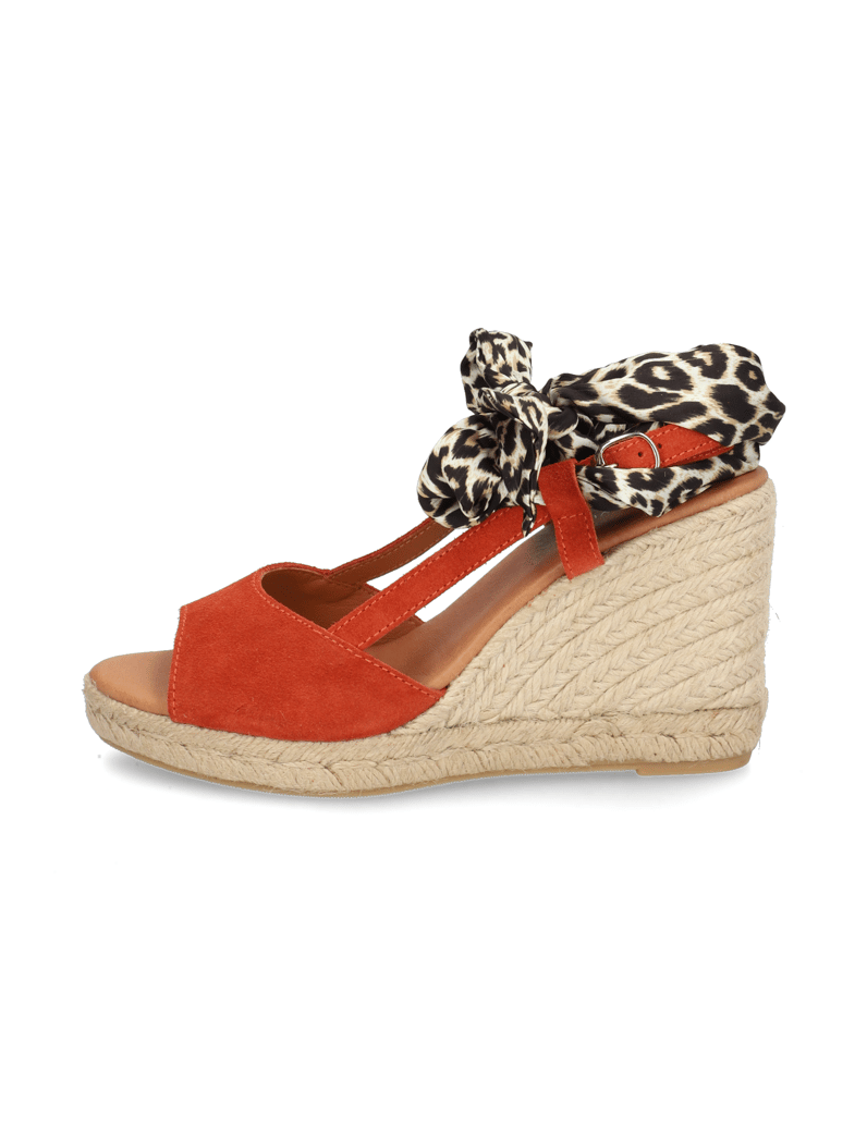 Pat-Calvin-Veloursleder-Keilsandale-rot