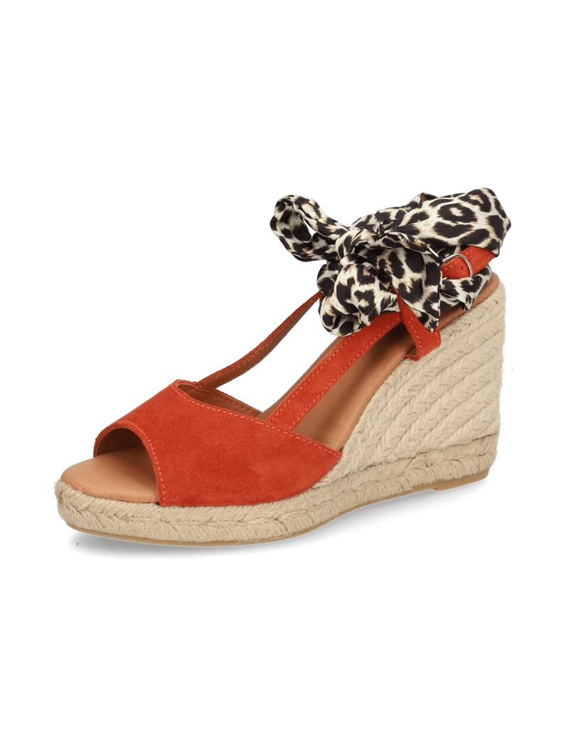 Pat-Calvin-Veloursleder-Keilsandale-rot