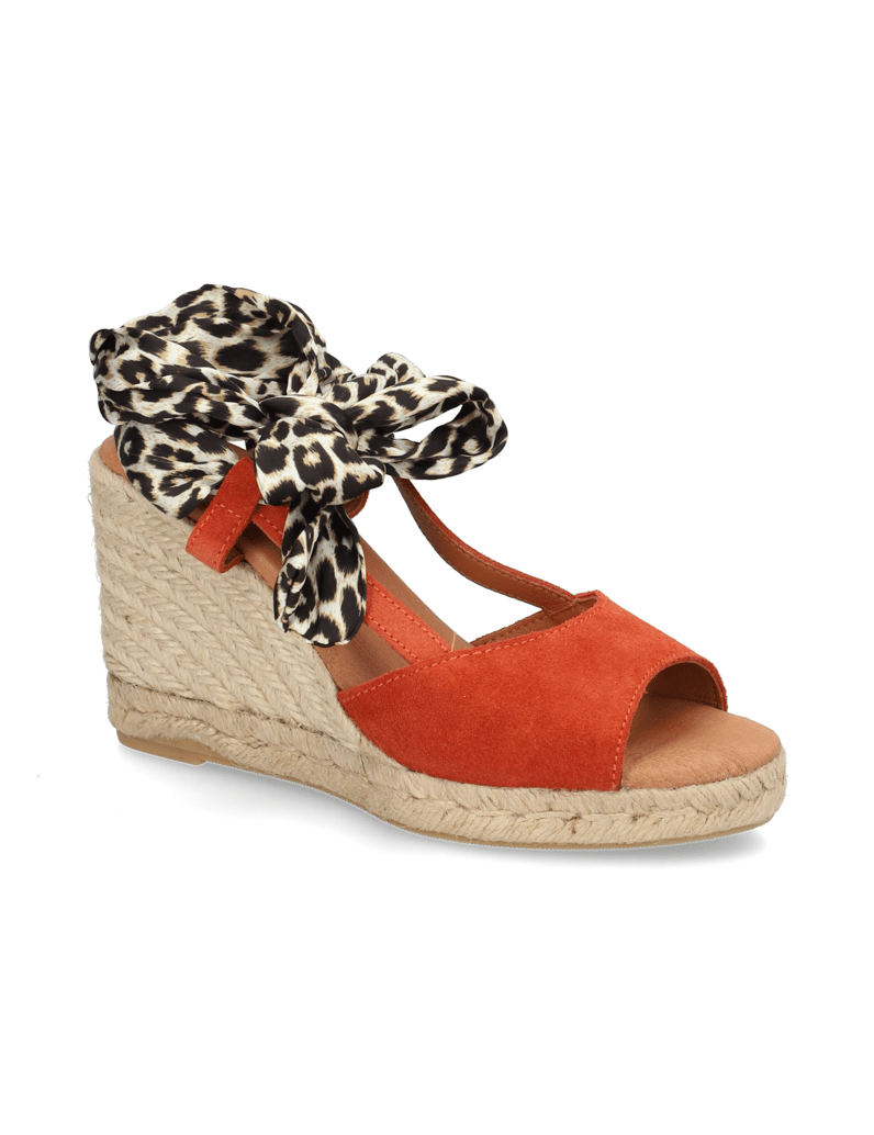 Pat-Calvin-Veloursleder-Keilsandale-rot