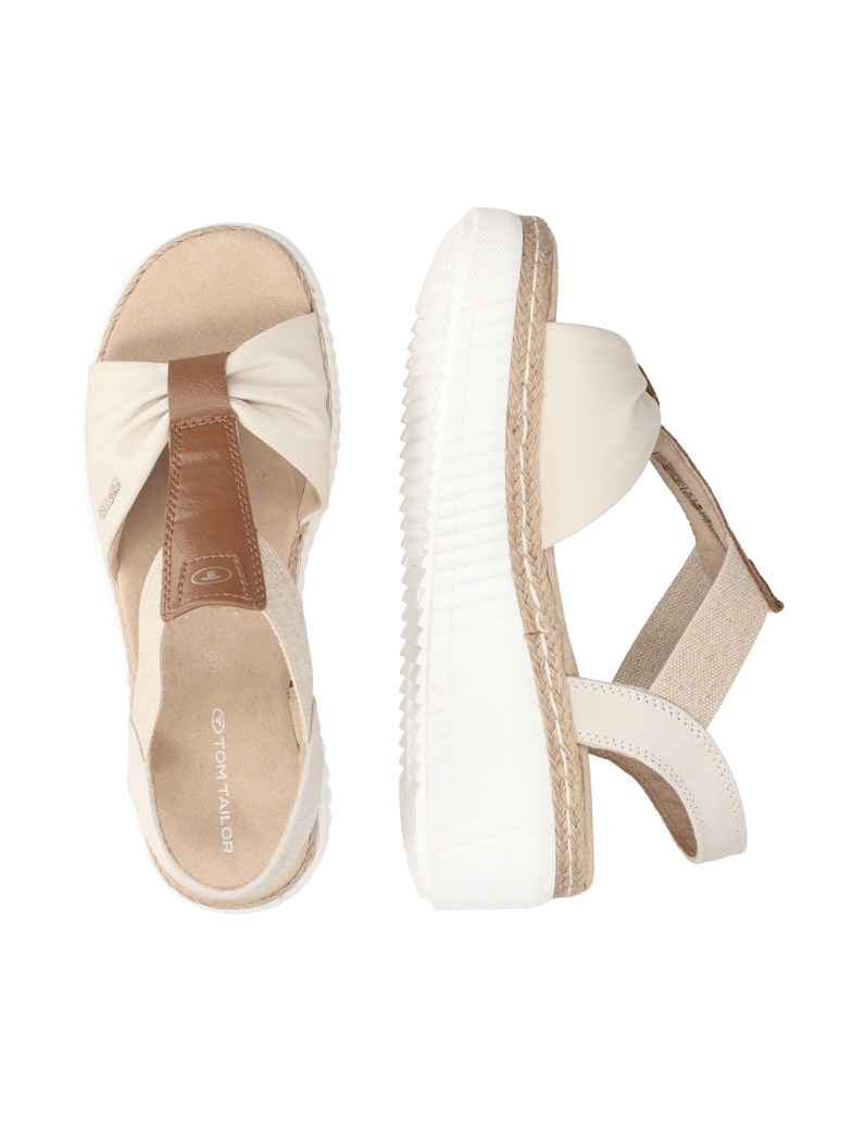 Tom-Tailor-Textil-Sandale-beige