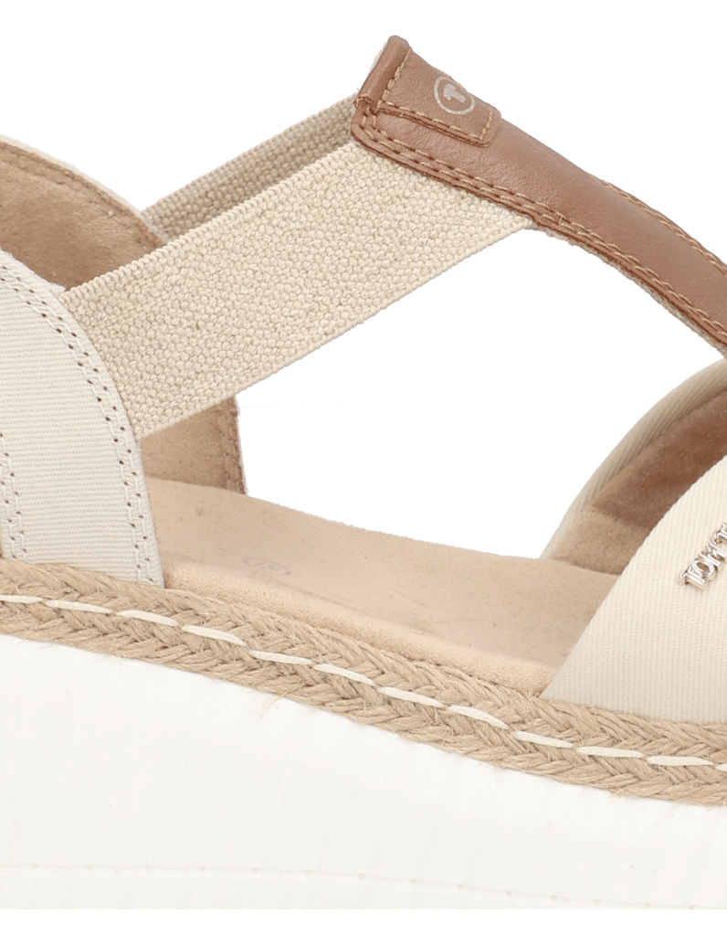 Tom-Tailor-Textil-Sandale-beige