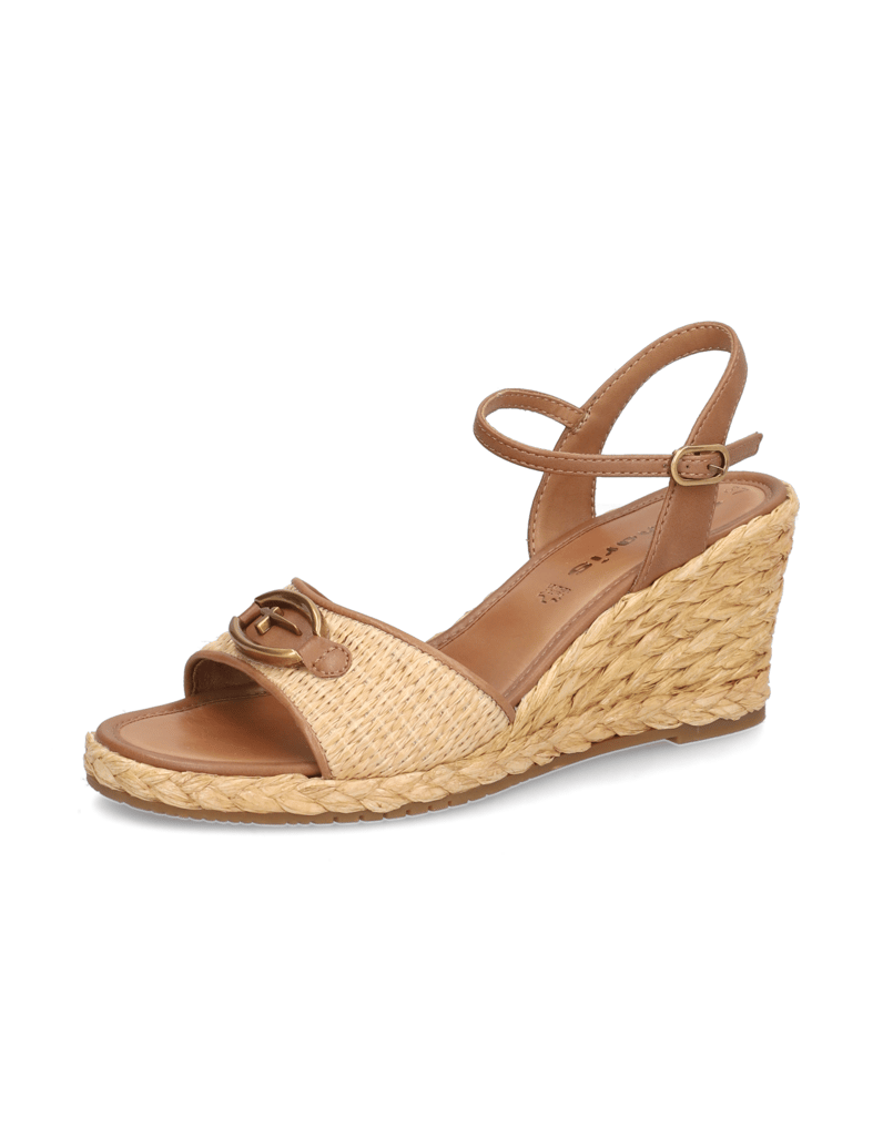 TAMARIS-Sonstige-Obermaterialien-Keilsandale-beige