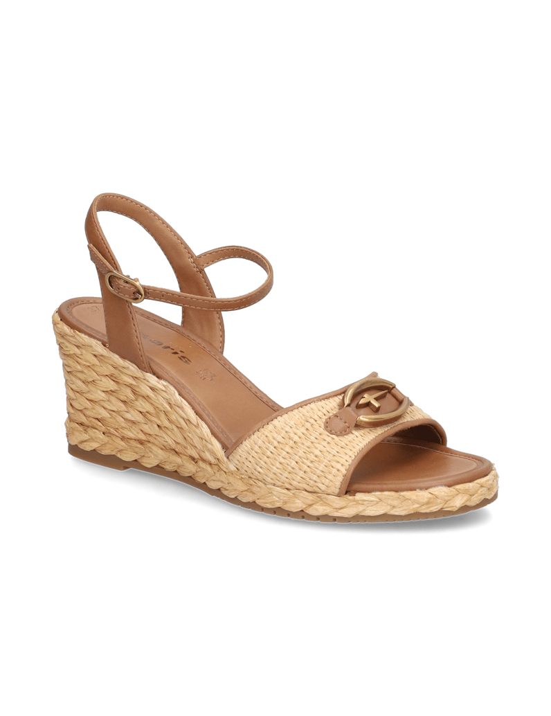 TAMARIS-Sonstige-Obermaterialien-Keilsandale-beige