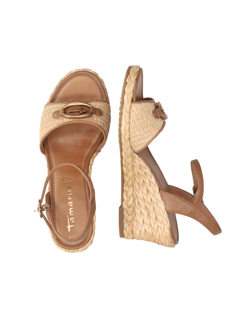 TAMARIS-Sonstige-Obermaterialien-Keilsandale-beige